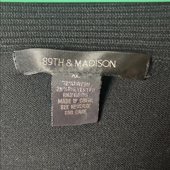 89th & Madison Black Women's Cardigan​ - Picture 2 of 7